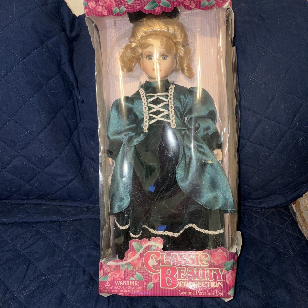 Classic Beauty Collection Porcelain Doll 16". Read.